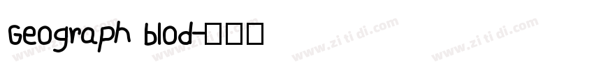 Geograph blod字体转换